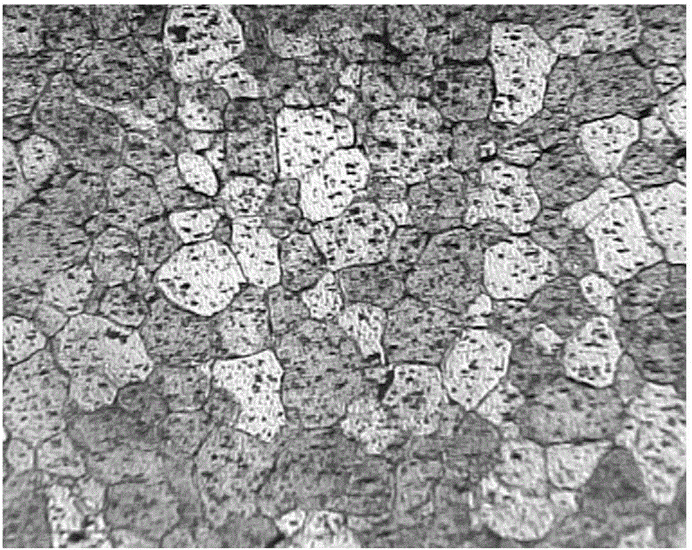 Metallographic corrosive and alloy macrostructure display method