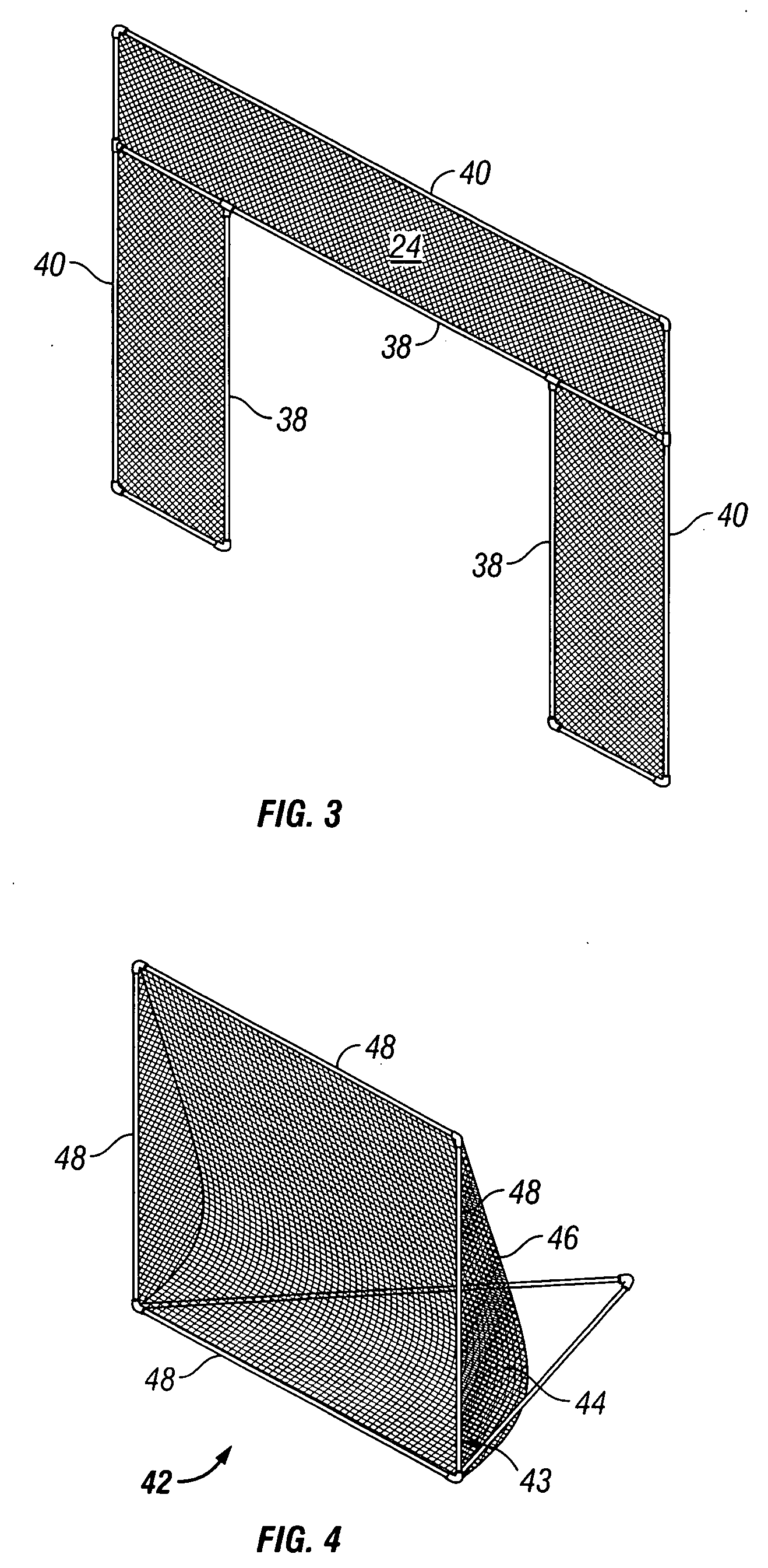 Method and apparatus for modifying a sports goal