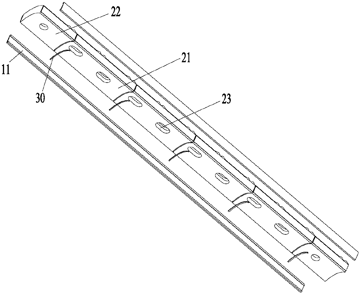 Bone joining plate structure