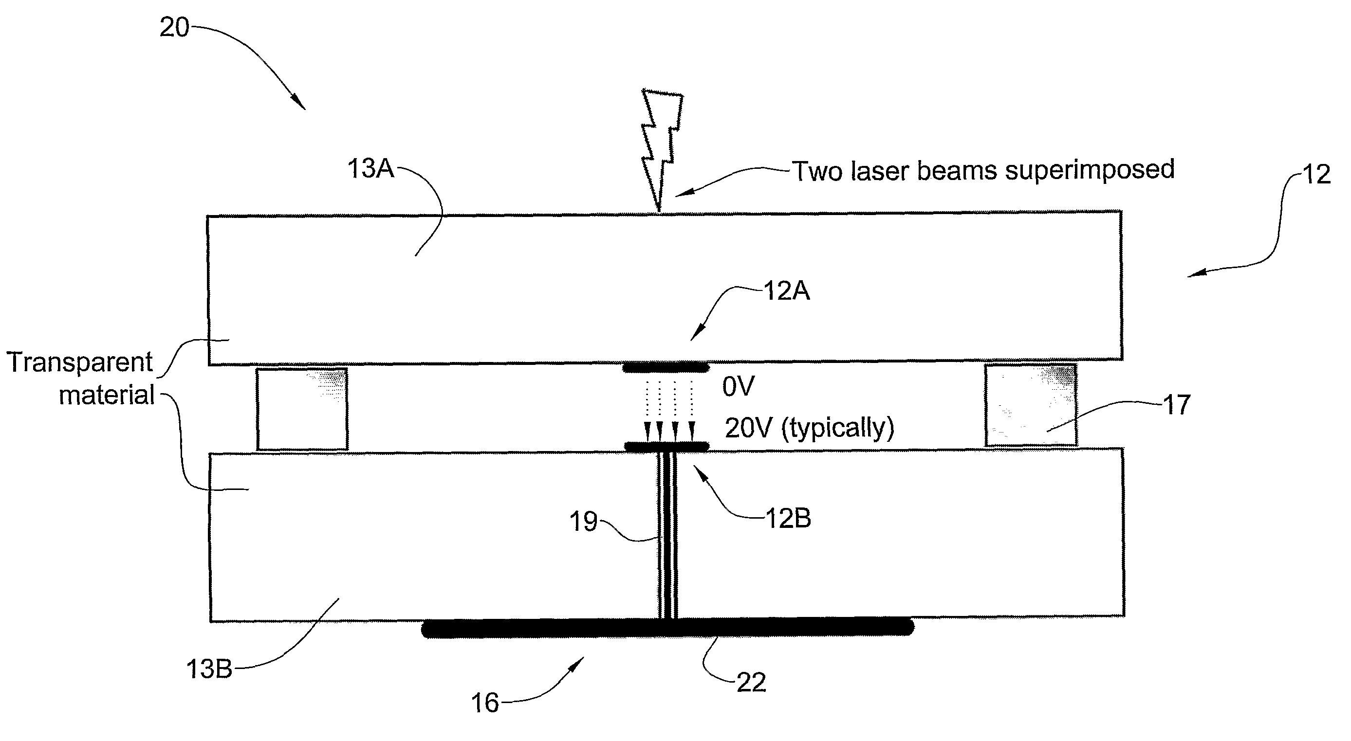 Electron emission device of high current density and high operational frequency