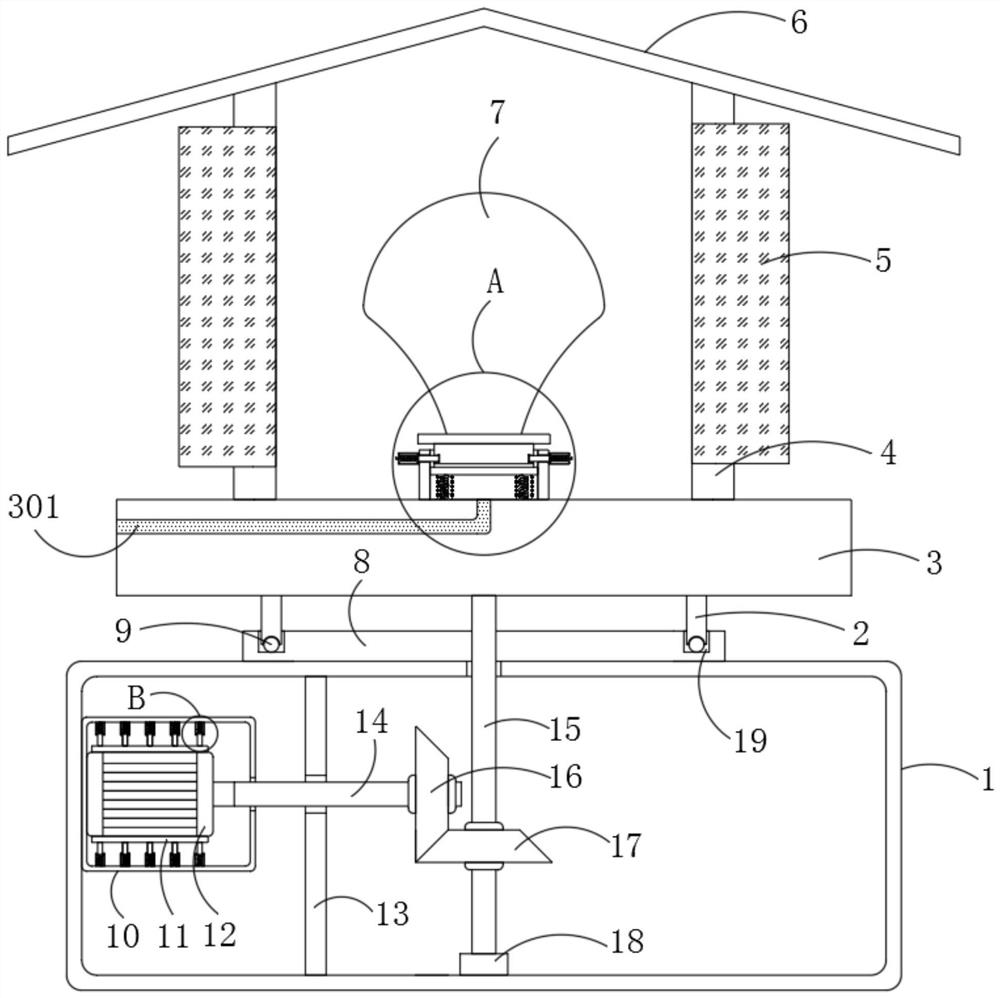 Lamp holder in antique building component shape