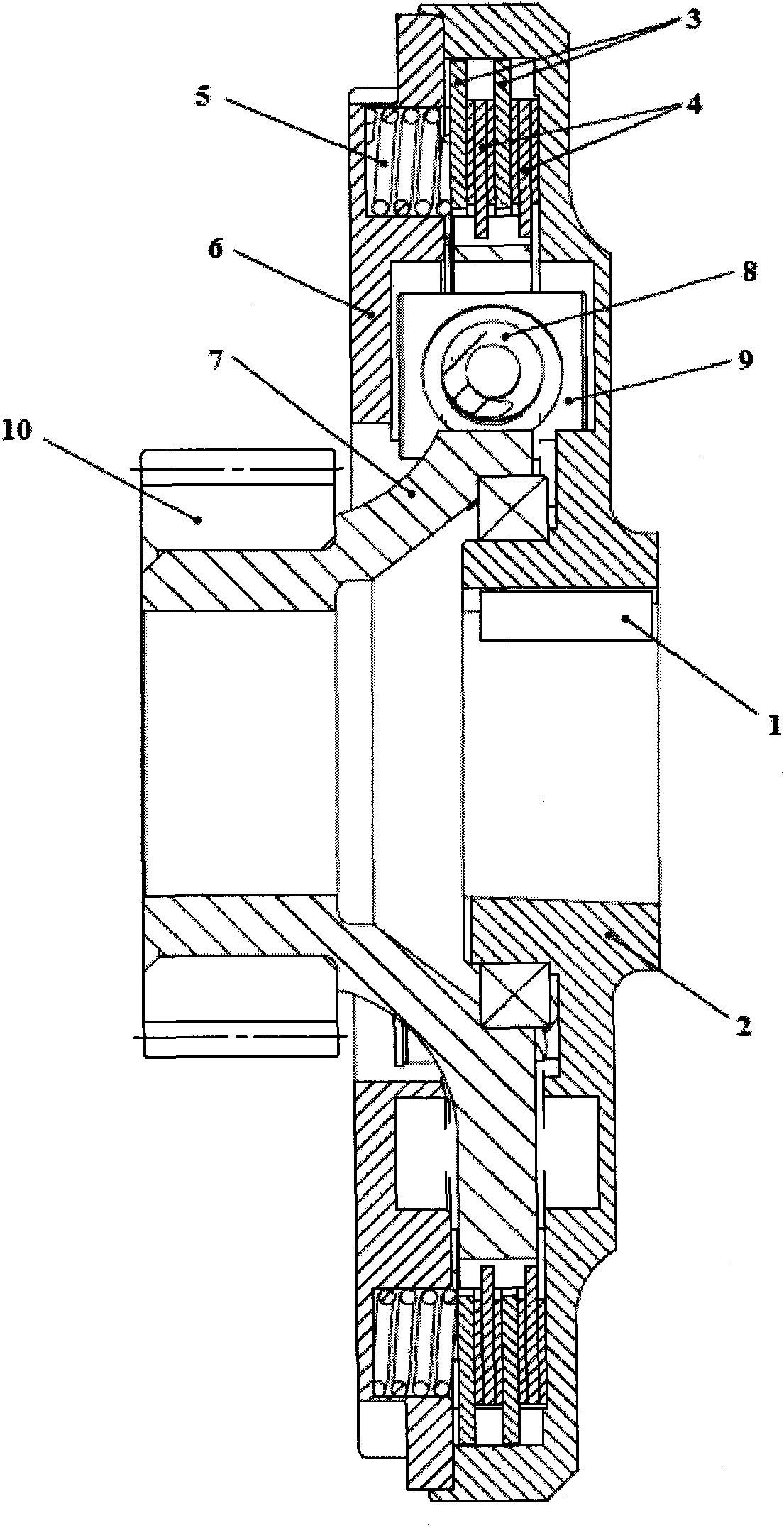 Aviation piston type engine driving torsional damper