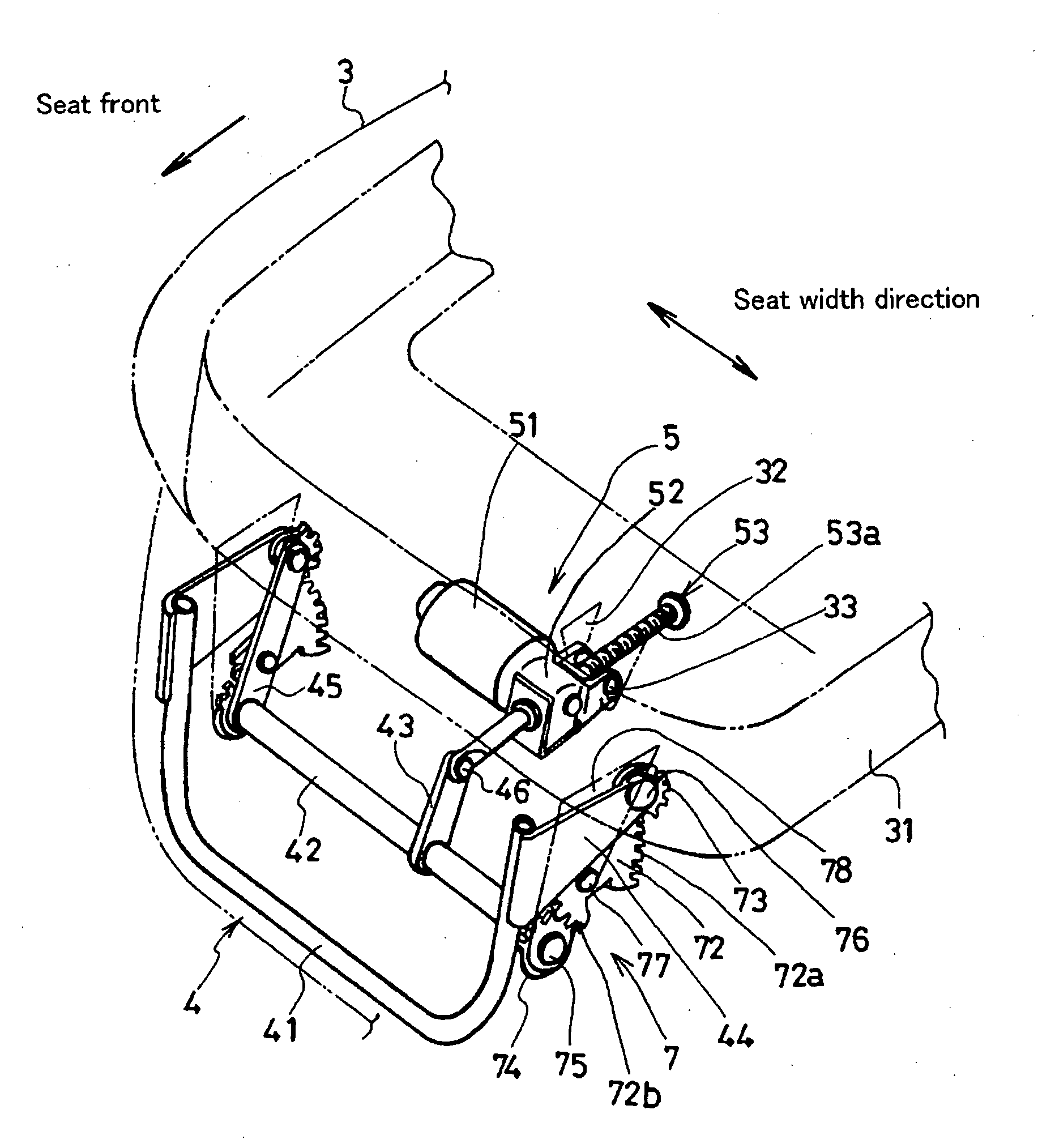 Seat apparatus for vehicle