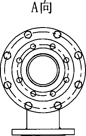 Reverse helically-coiled tube type cooler