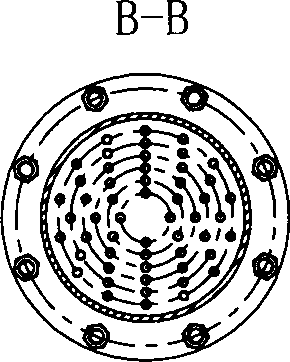 Reverse helically-coiled tube type cooler