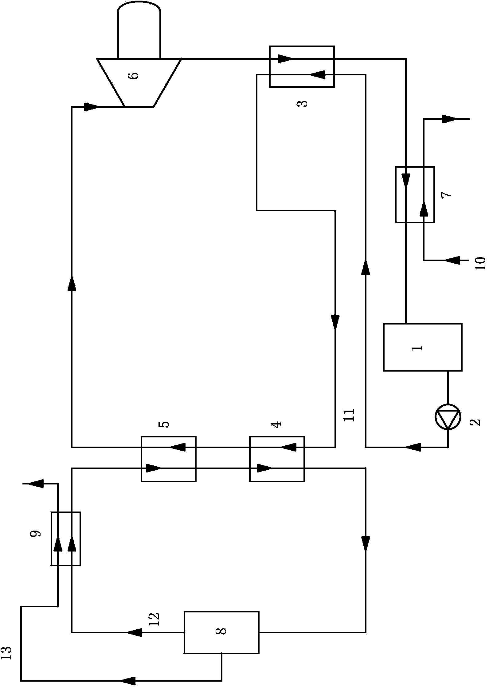 Engine waste heat recovery system based on organic Rankine cycle