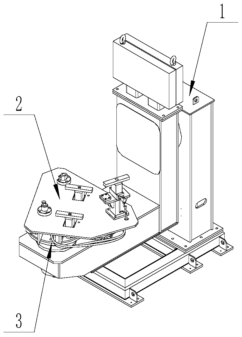 Hydraulic clamping welding positioner for heavy parts