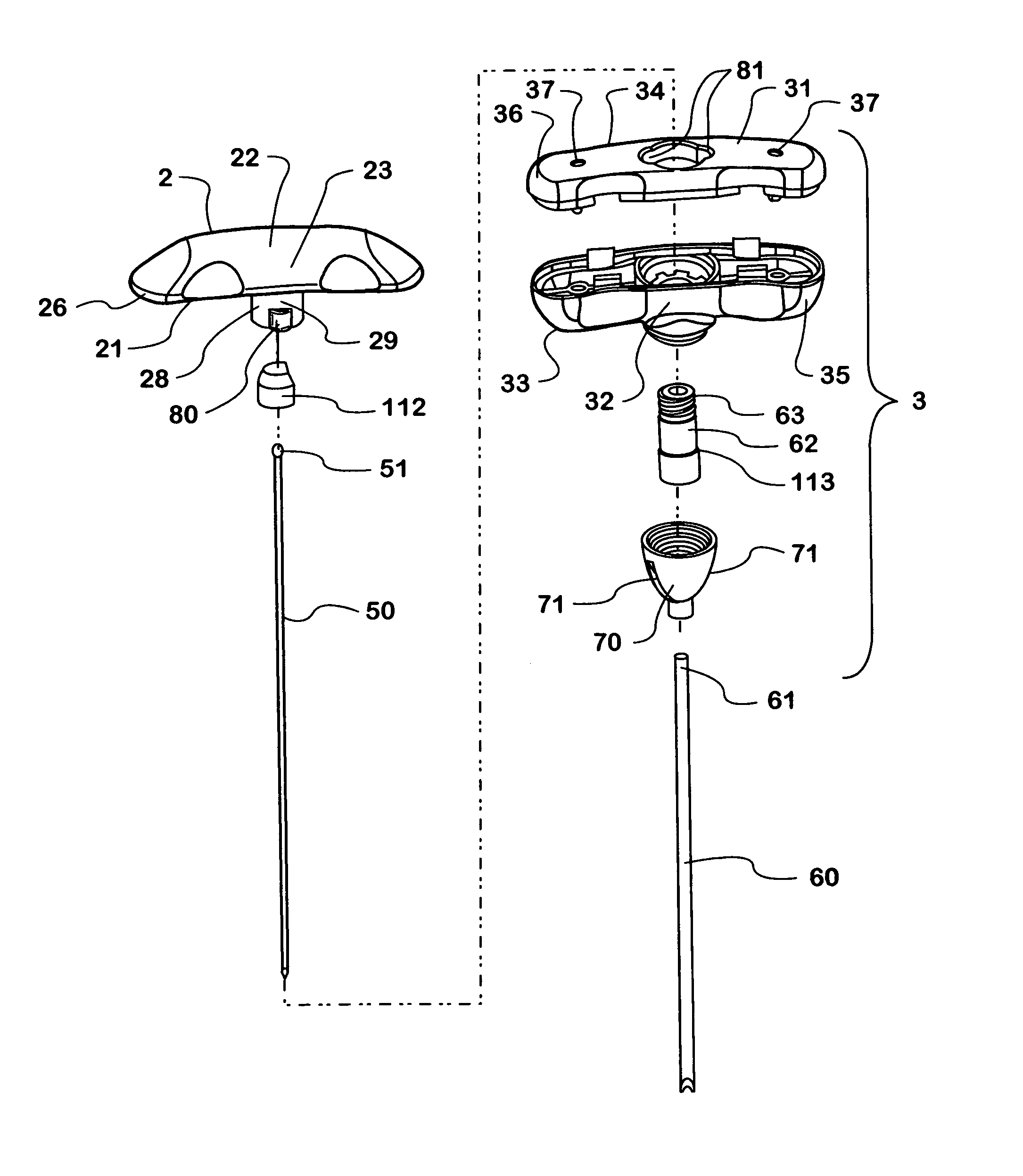 Biopsy device handle assembly