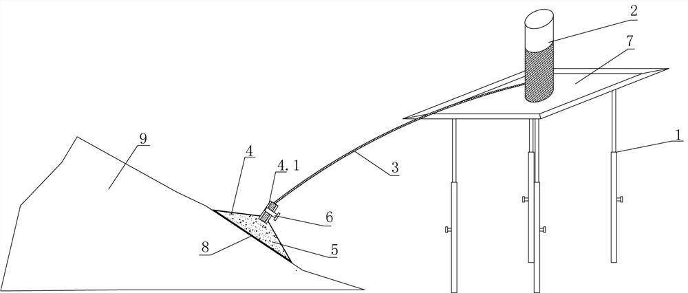 An in-situ measuring device and method for rock damage