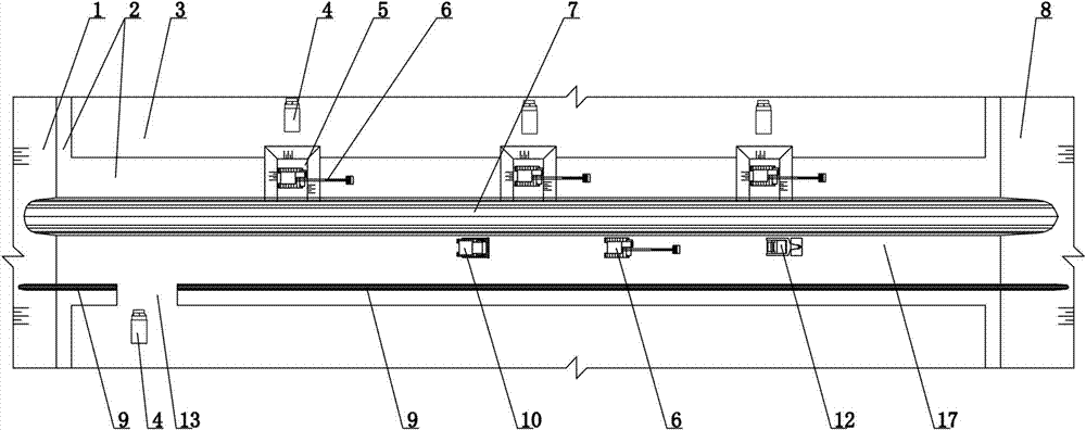 Method for filling bottom of gravelly soil core wall of stone dam