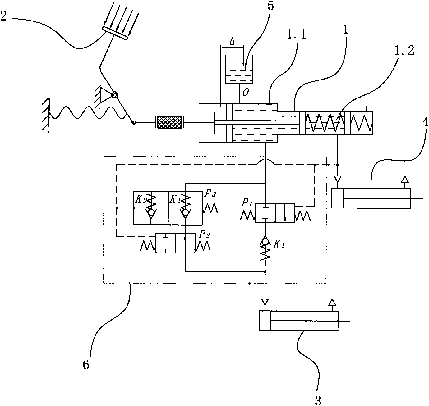 Single-control vehicle brake device