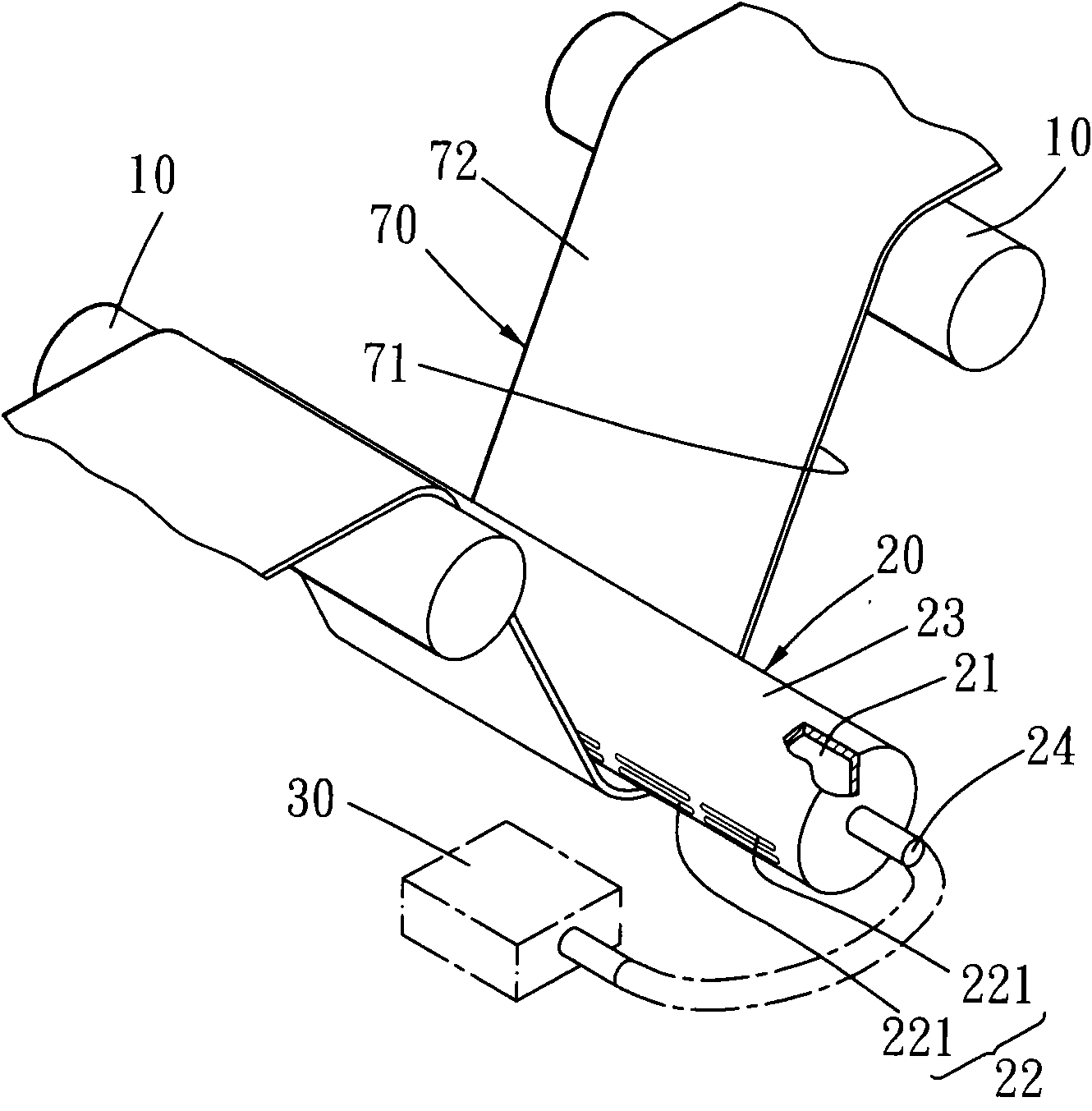 Air flotation conveying device