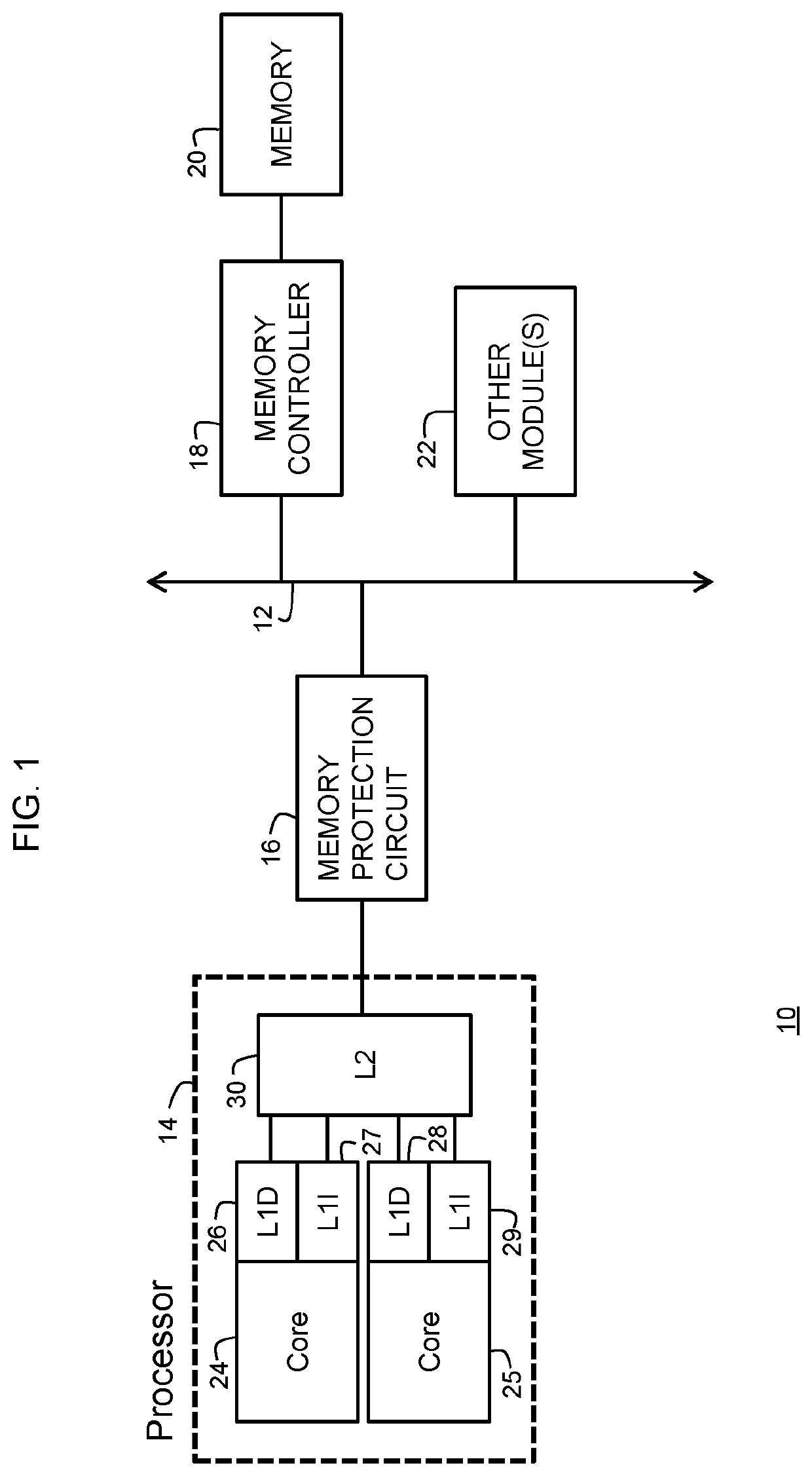 Data processing system having memory protection and method therefor