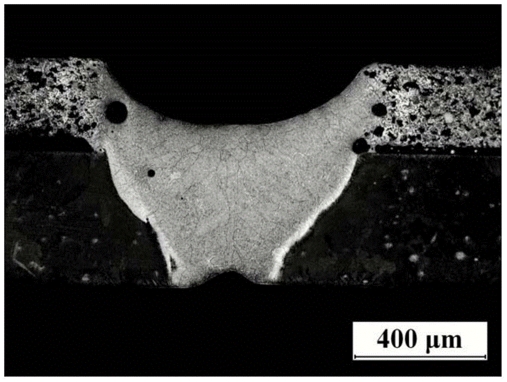 High-efficiency laser deep penetration welding method for achieving double-side forming of sheet metal through single-side welding