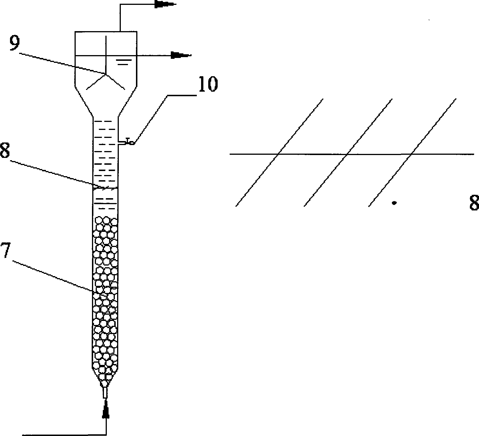 Bacterial fed-batch anaerobic ammonium oxidation apparatus and technology thereof