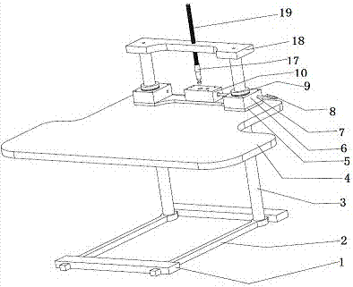 A semi-automatic computer lifting platform