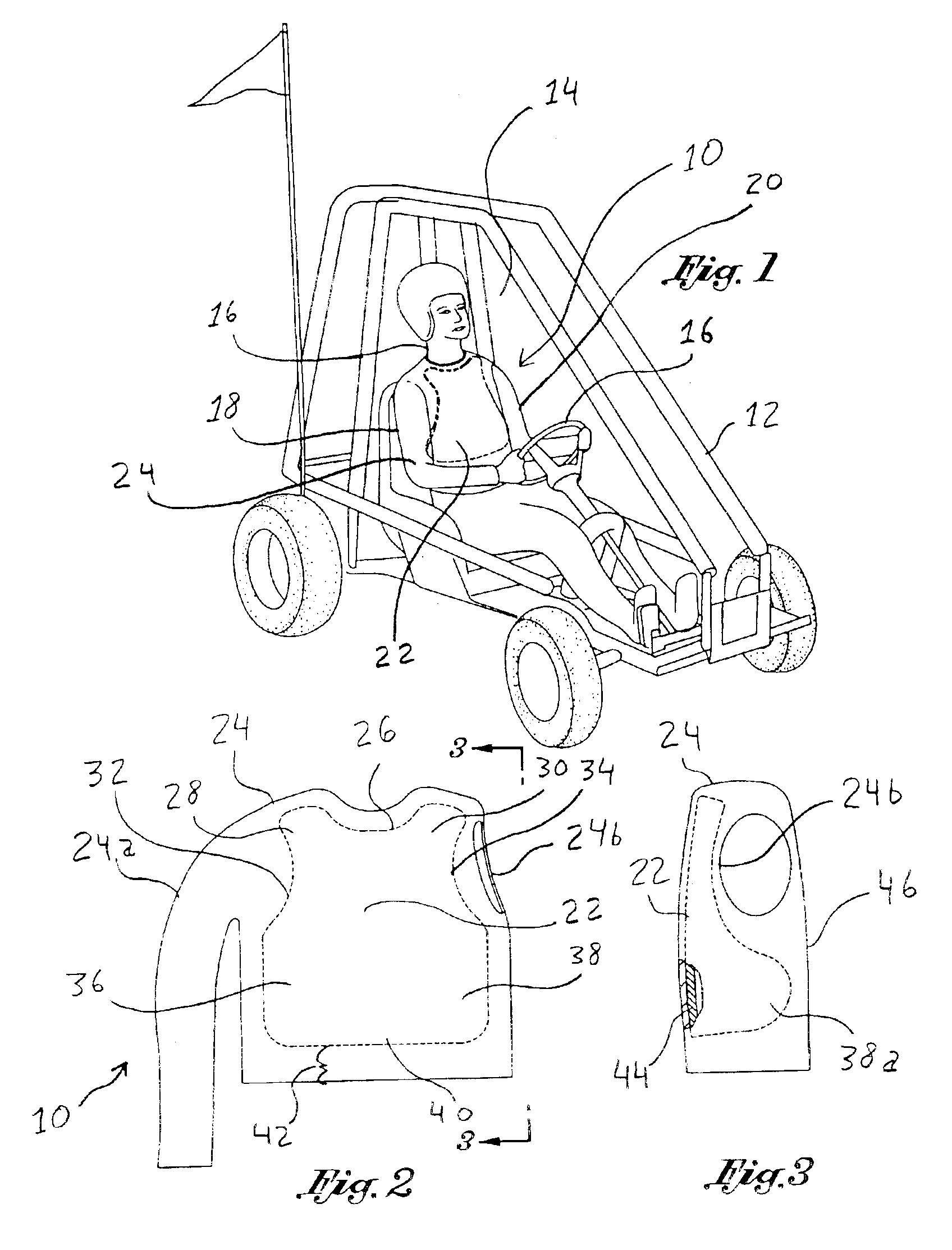 Go-kart chest protector