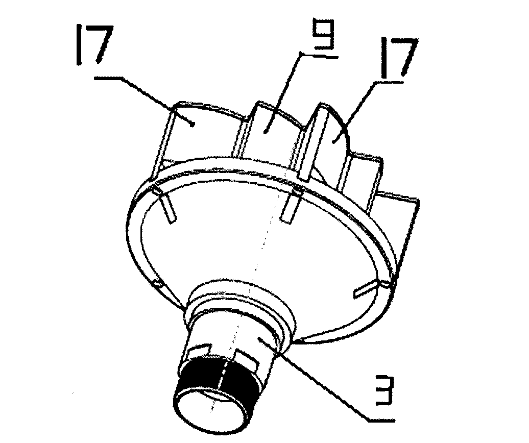 Modified rotary type water supply device used for spray system