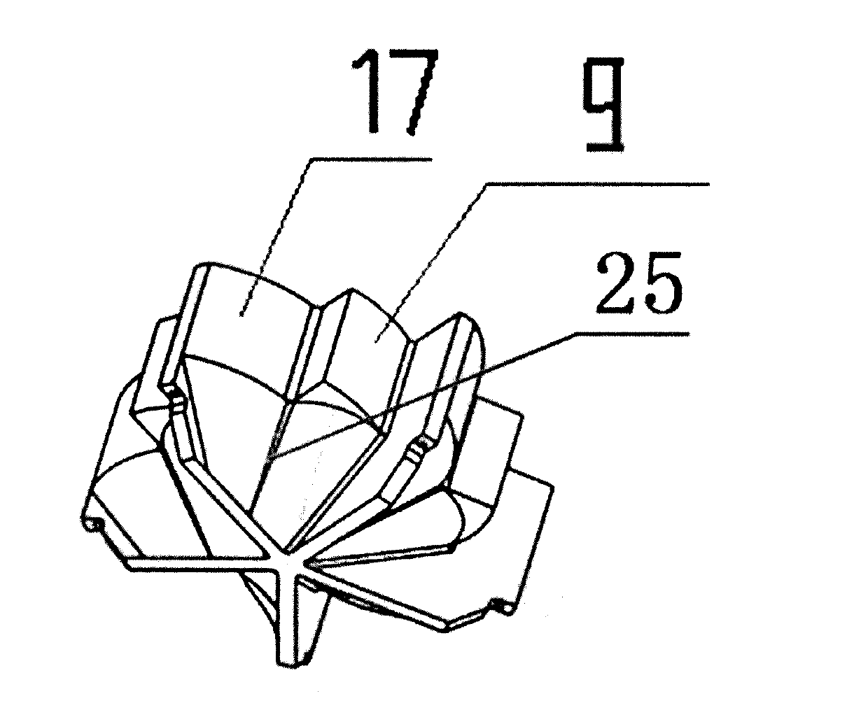 Modified rotary type water supply device used for spray system