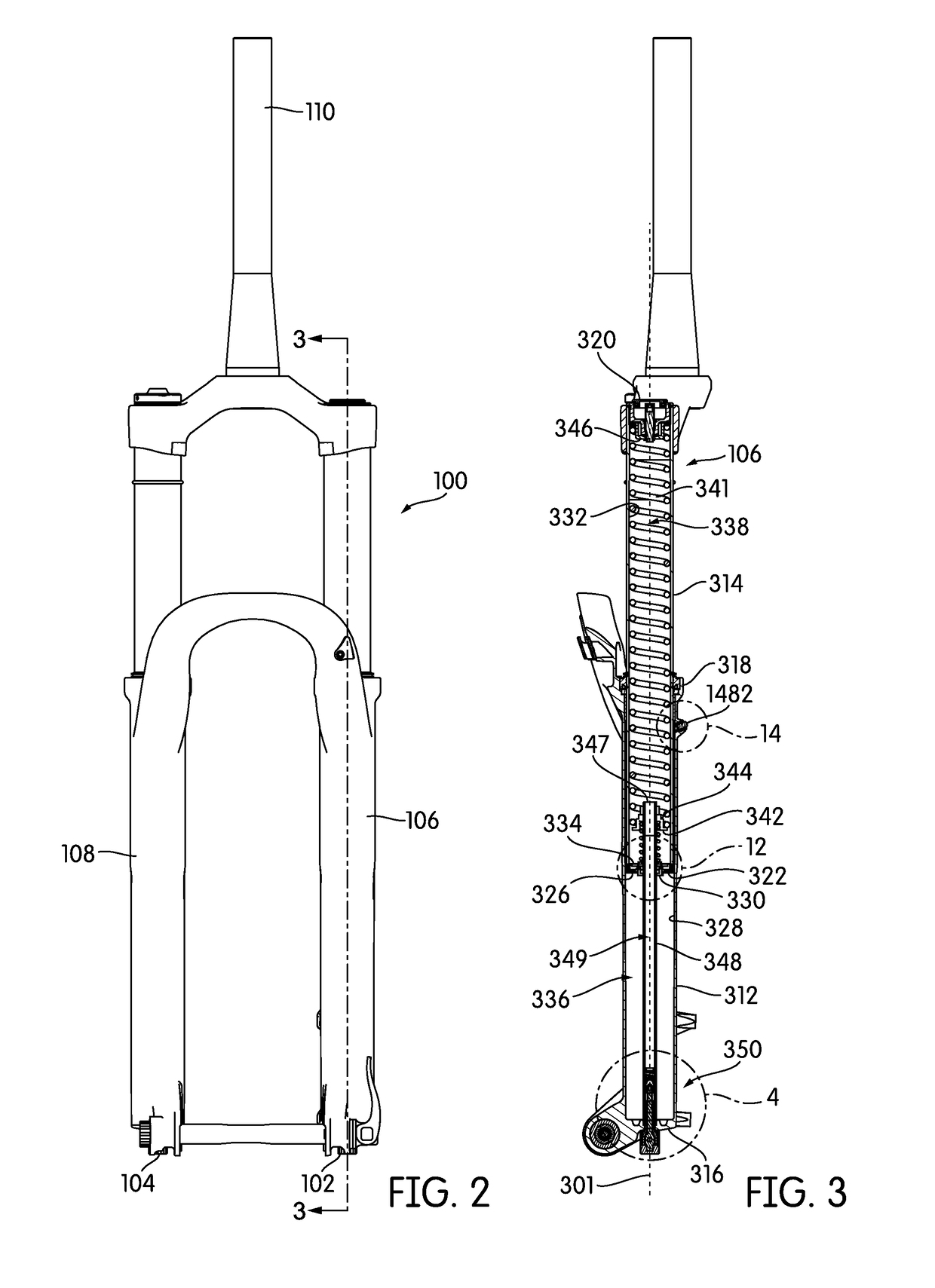 Suspension Including Coil Spring and Ambient Air Cushion