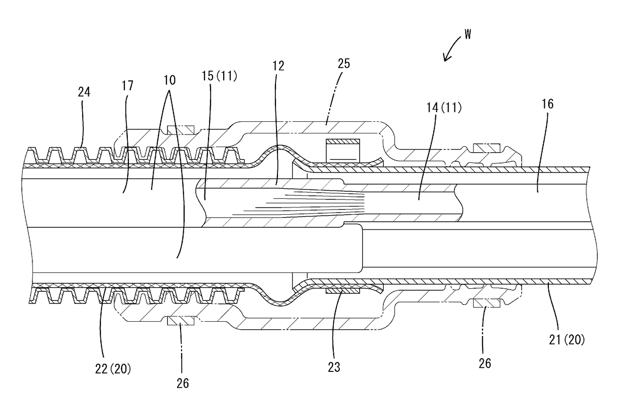 Shielded conduction path