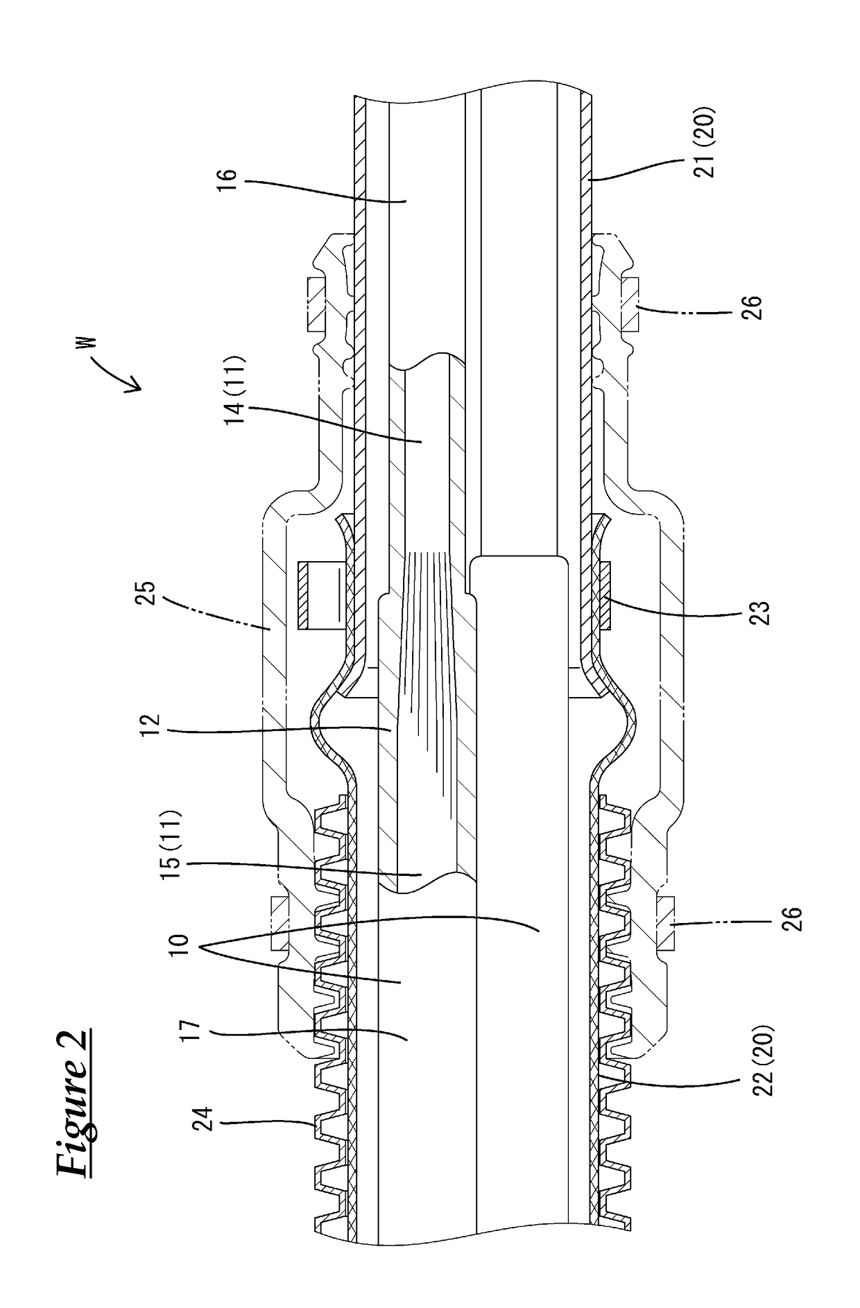 Shielded conduction path