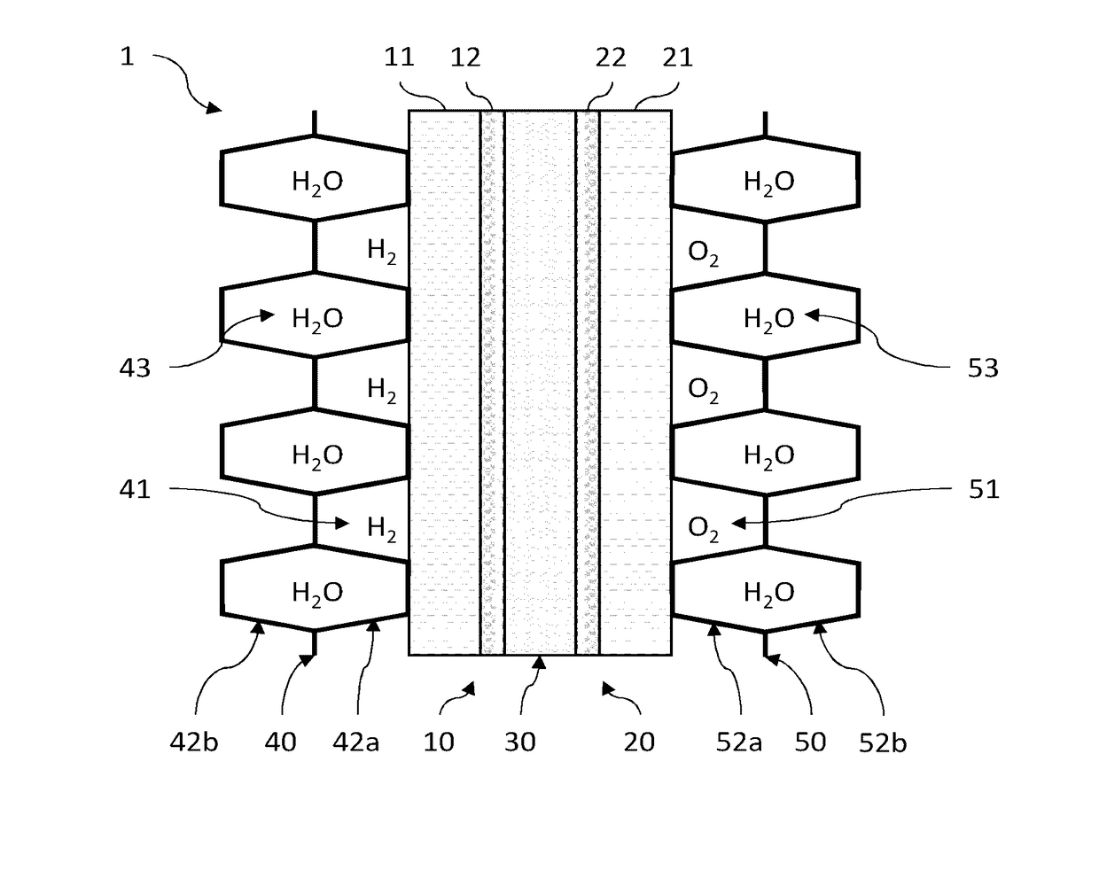 Method for determining a spatial distribution of the  permeability of an electrode of an electrochemical cell