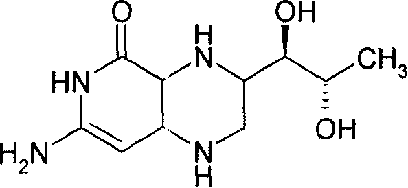 Methylamino-pterin derivative with inhibiting nitric oxide synthetase function