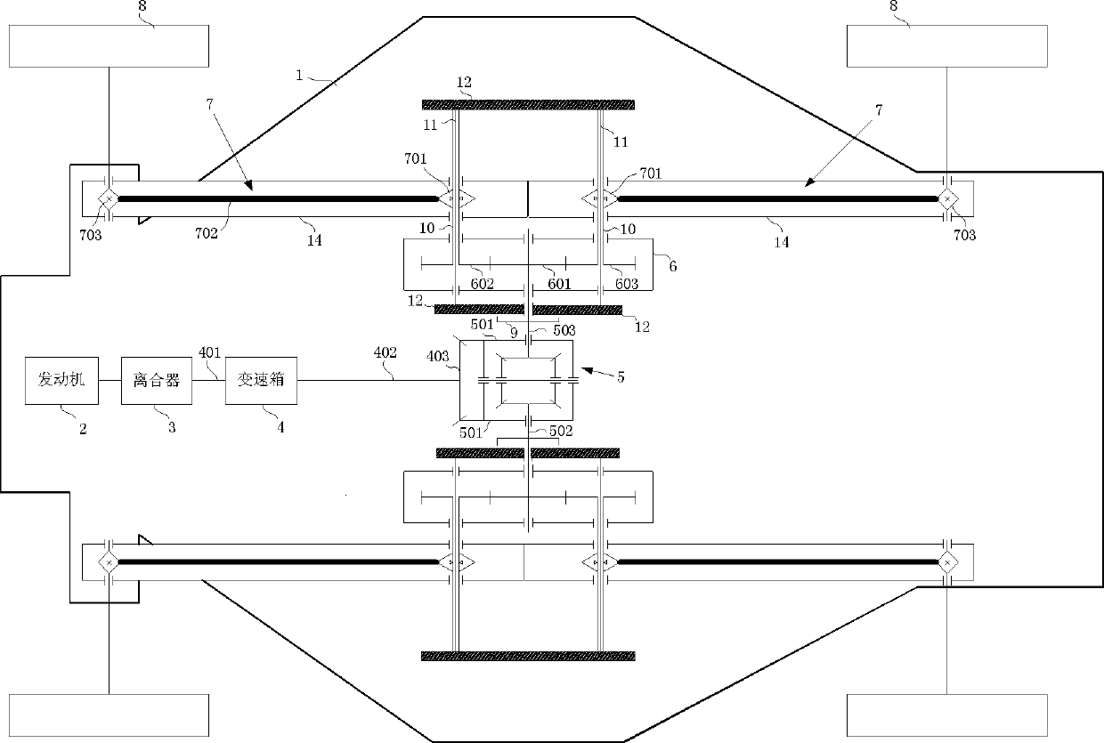 H-shaped power chassis