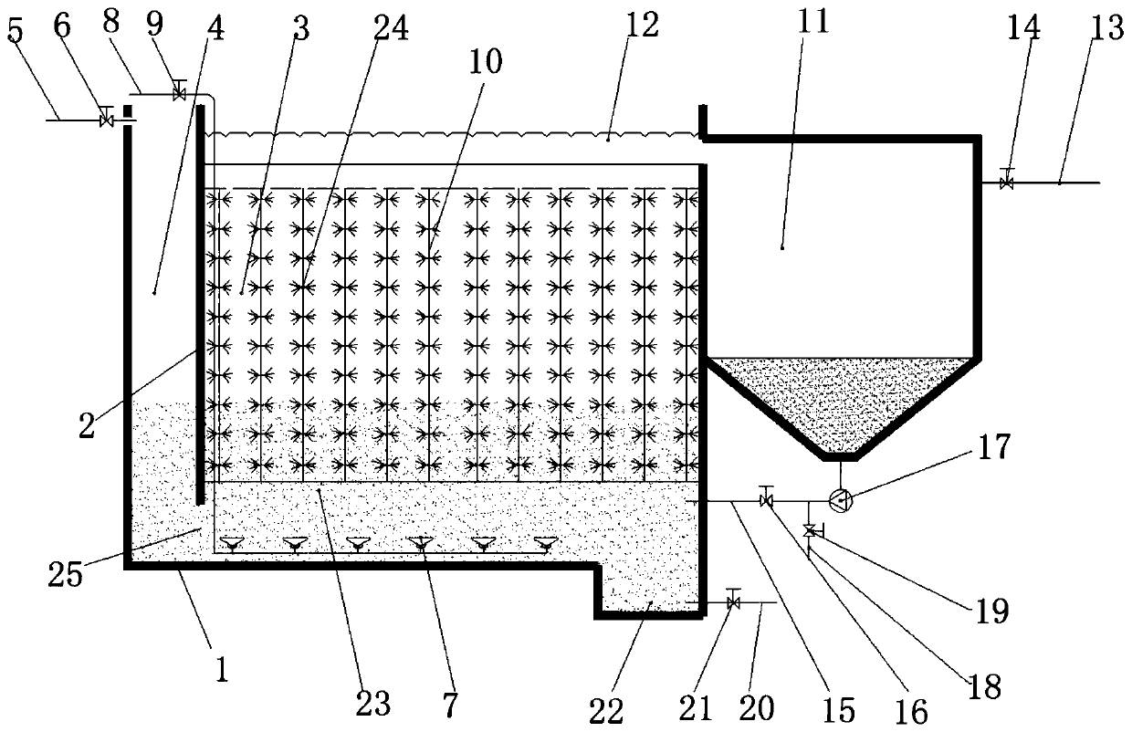 Activated sludge process and biofilm process combined wastewater treatment device