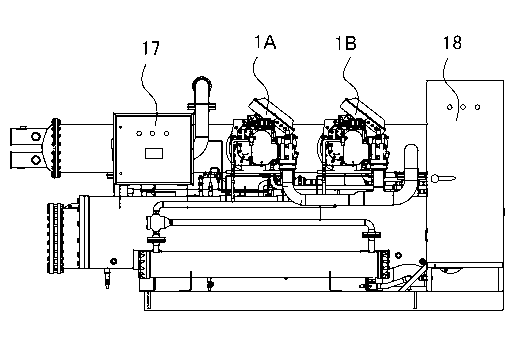 Screw brine refrigeration unit