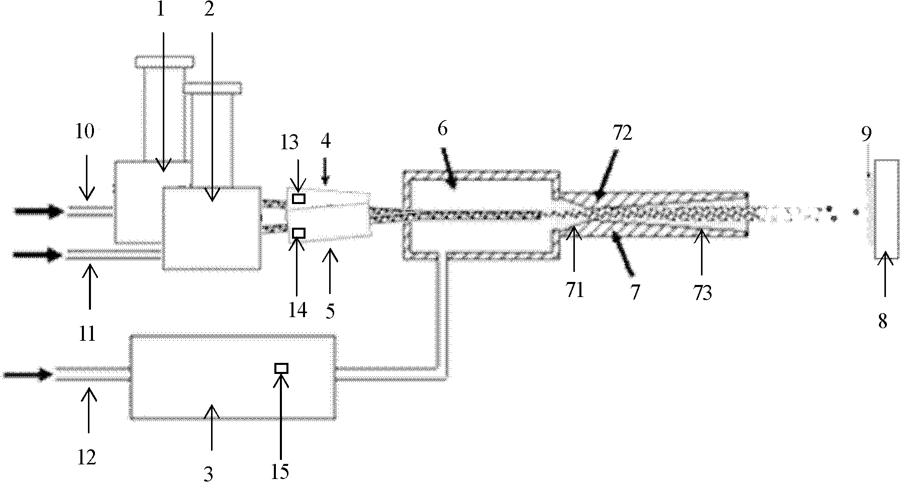 Cold spray device and method for preparing metal composite gradient quasicrystal coating