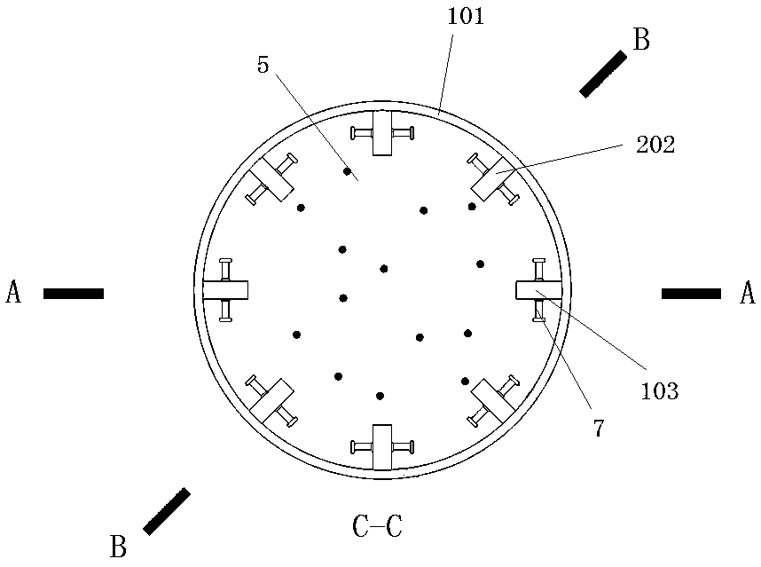 Self-positioning joint between fabricated concrete filled steel tubular columns and construction method thereof