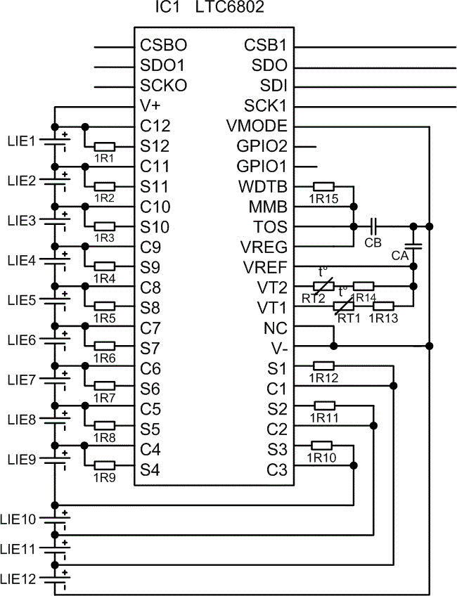 Intelligent protective device of electric vehicle lithium battery set