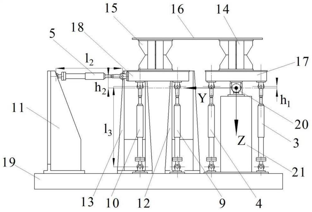 A stiffness control method for a two-degree-of-freedom dual electro-hydraulic shaking table array simulation system