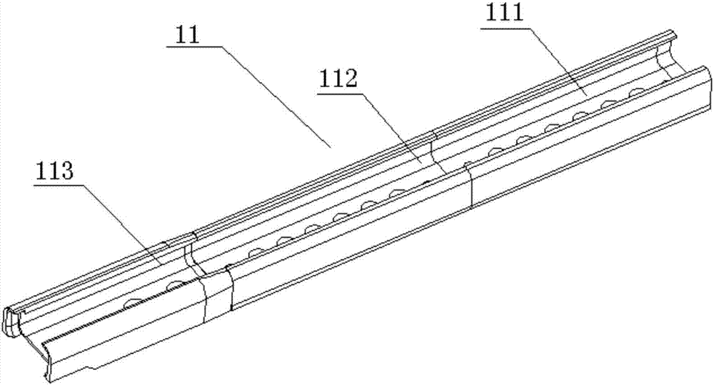 Steel ball assembling structure used for sliding rail assembly of automobile seat