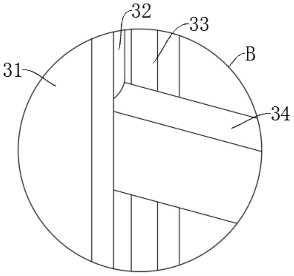 Reinforcing protection device for repairing indoor column body of ancient building