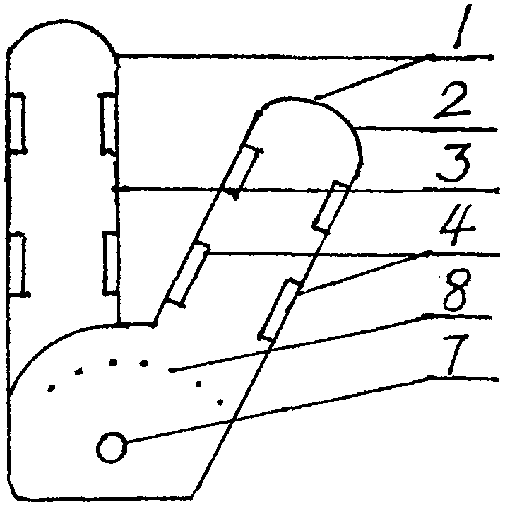 A bionic upright posture pressing paper model