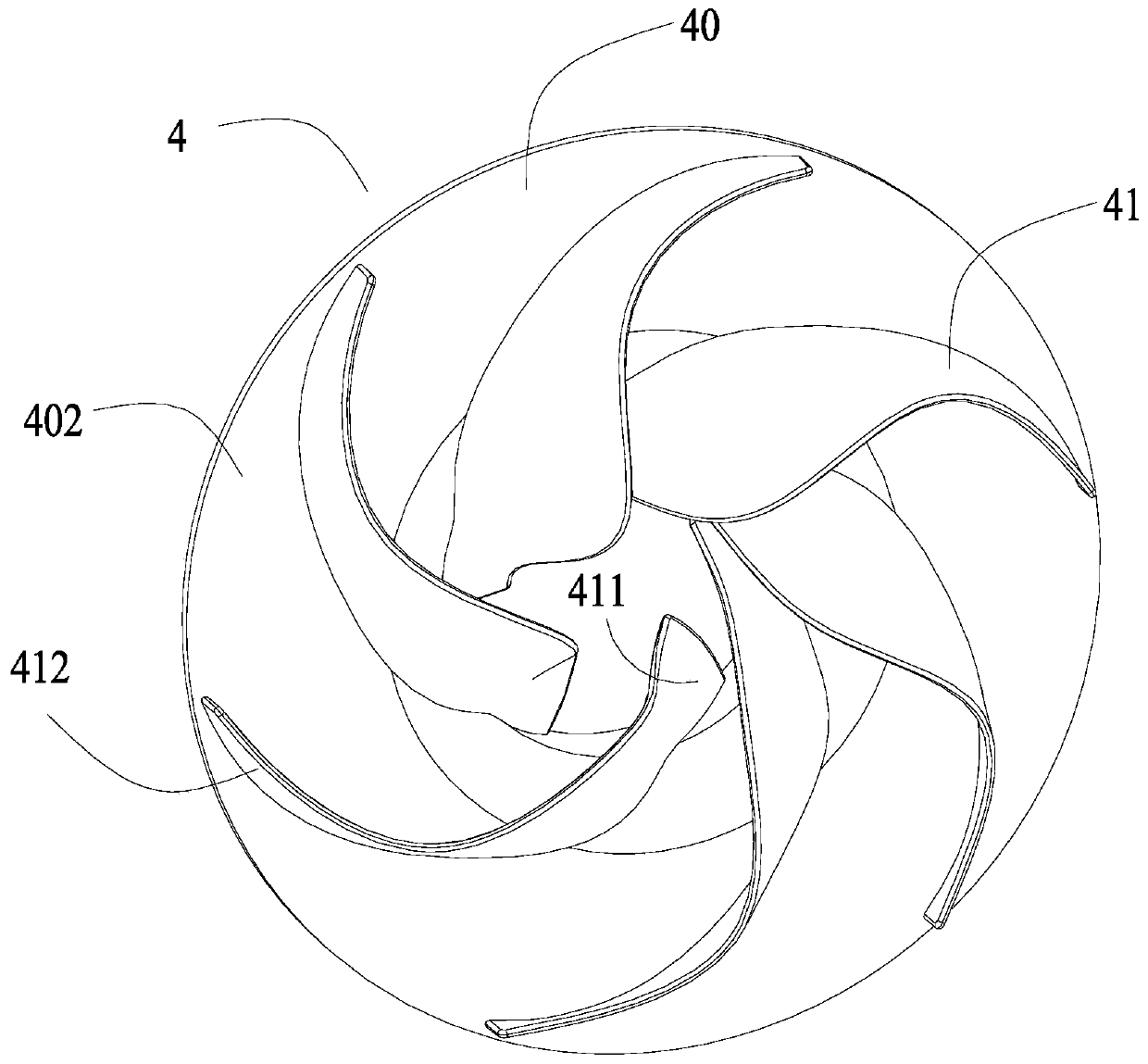 Wind guiding structure and electronic device applying same