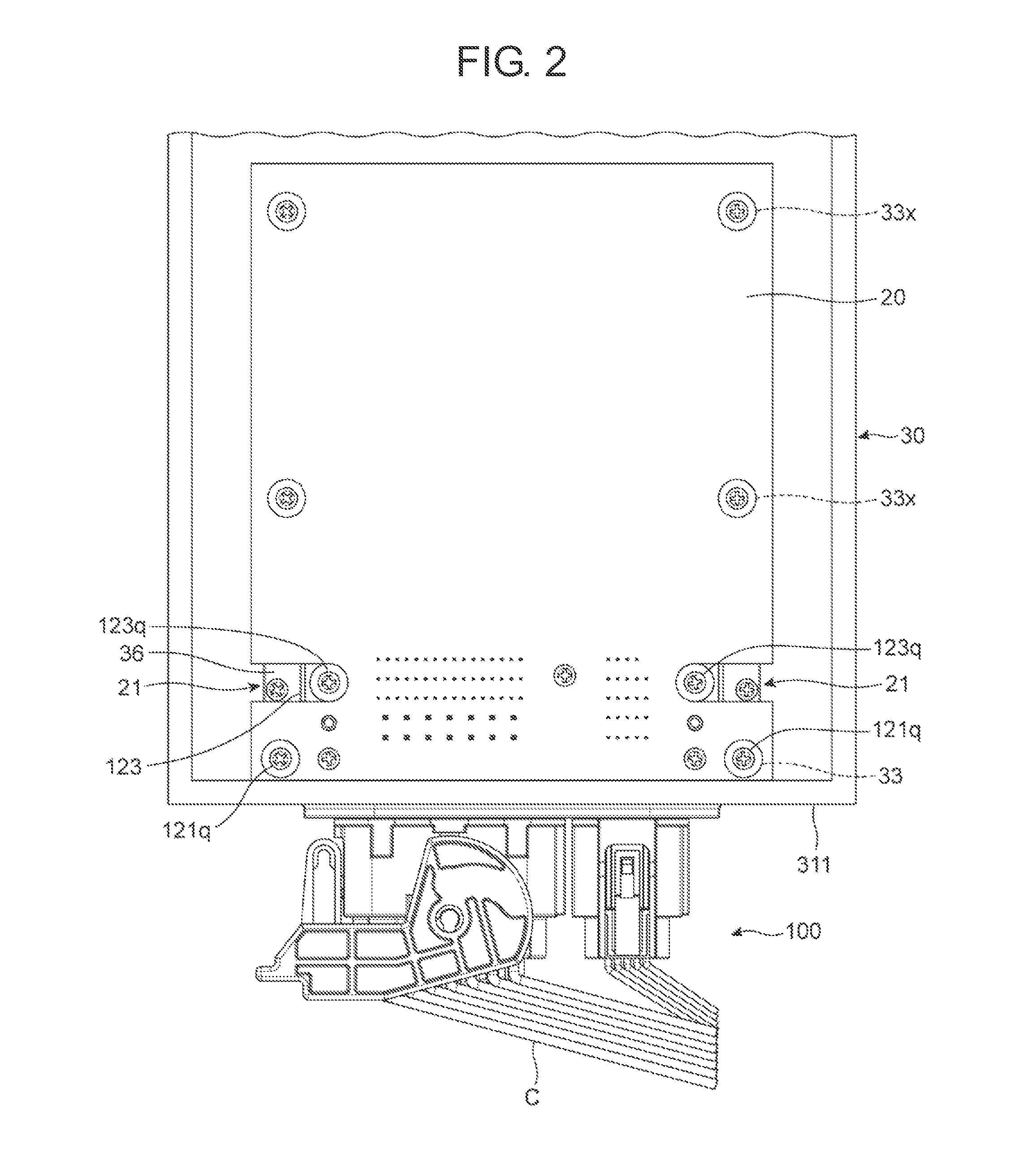 Casing for electric connector coupled to a cable