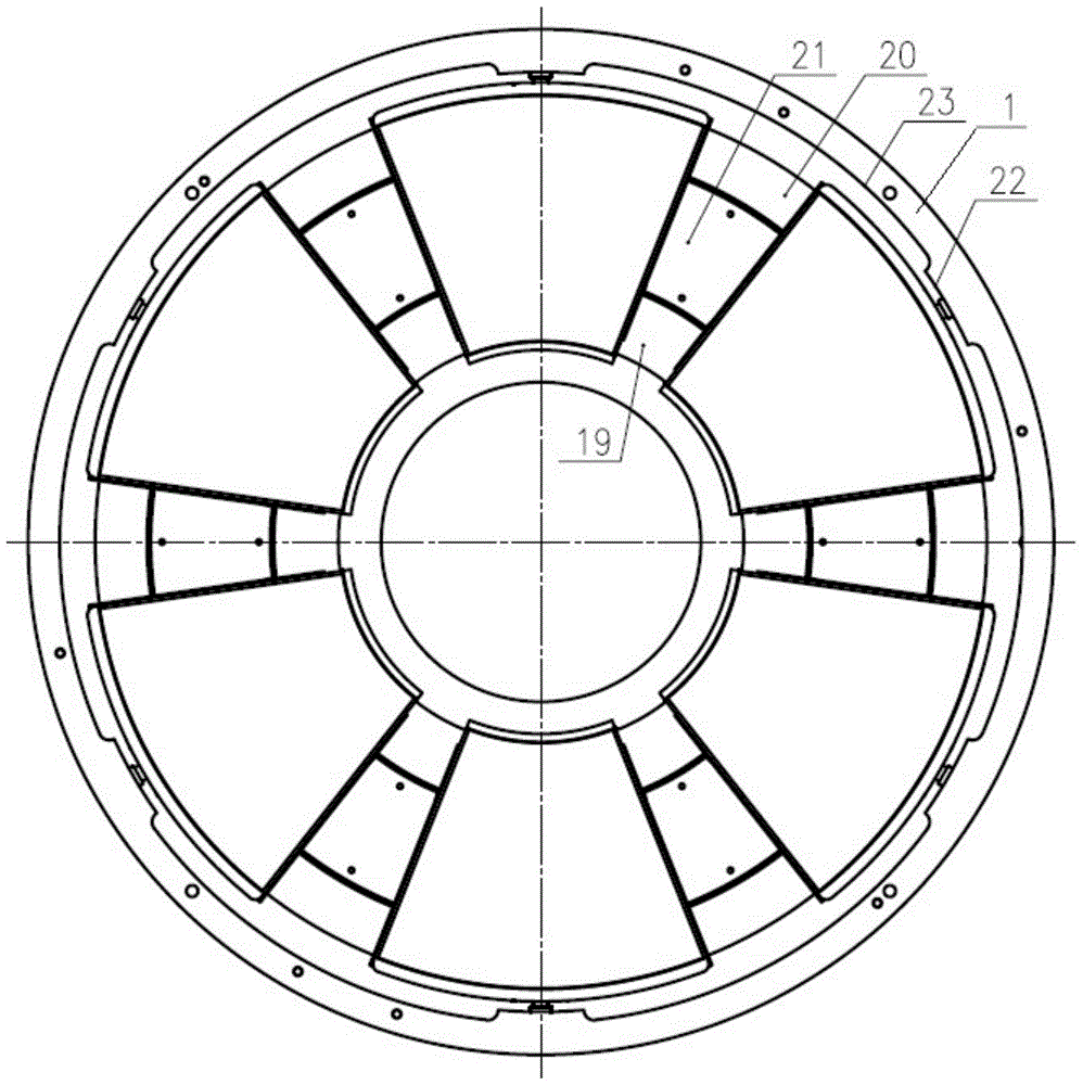 Linkage self-balancing water lubricated thrust bearing