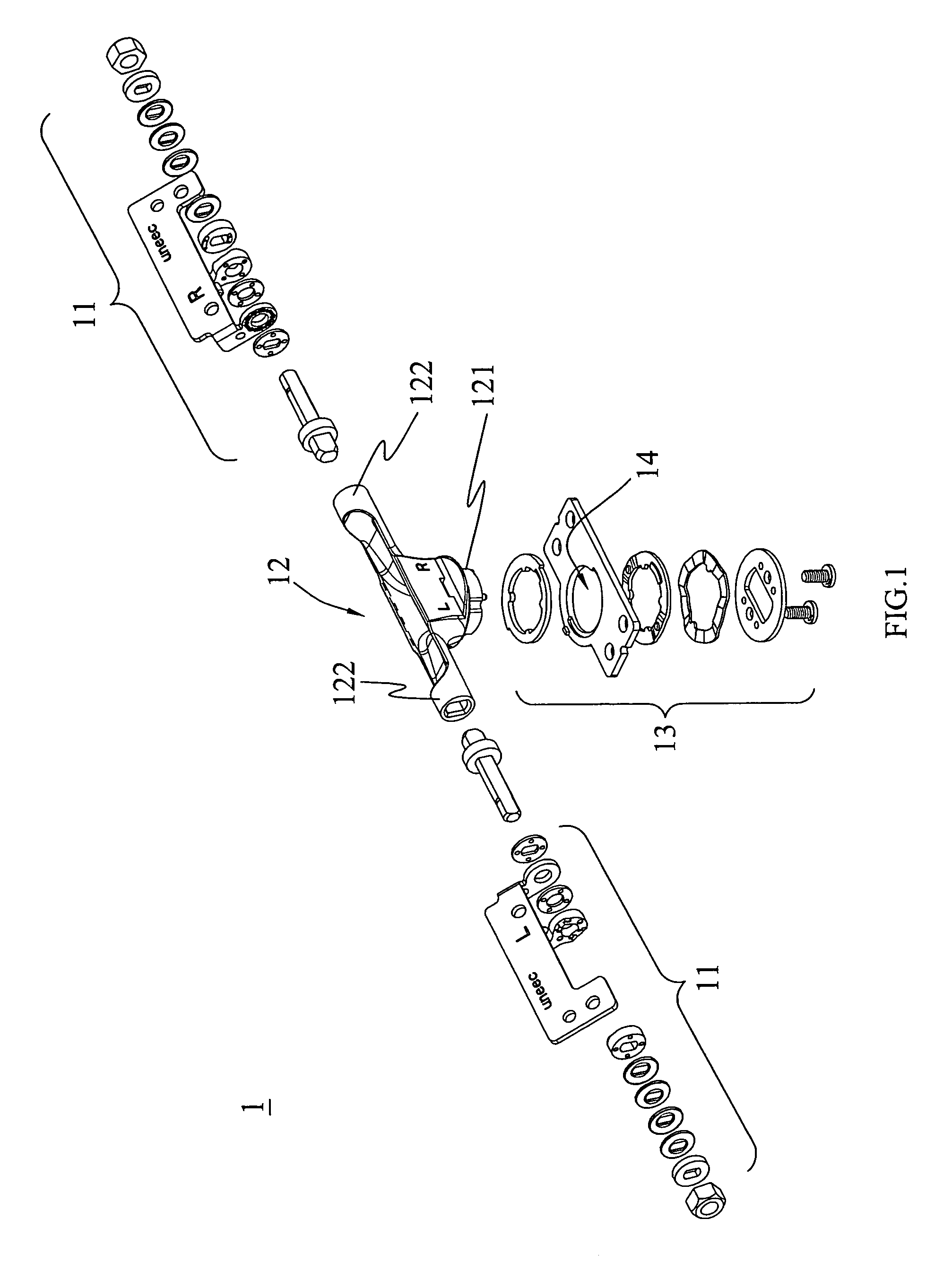 Bidirectional pivot structure