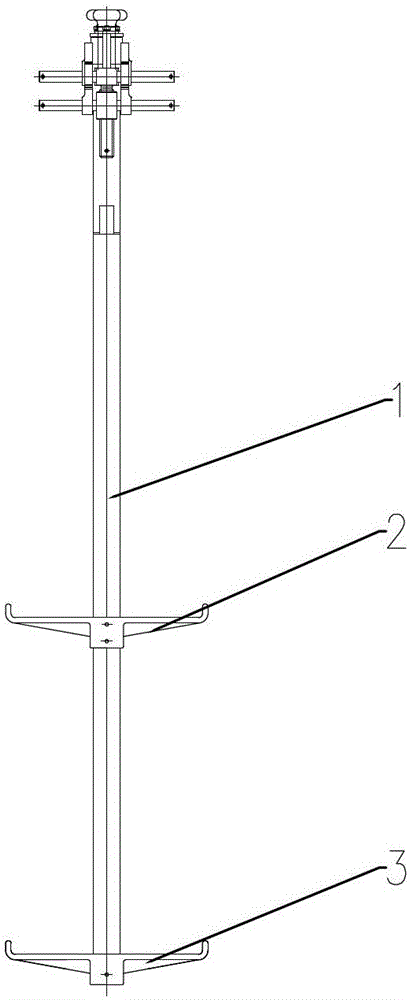 Steel pipe tower flange screw replacement work platform