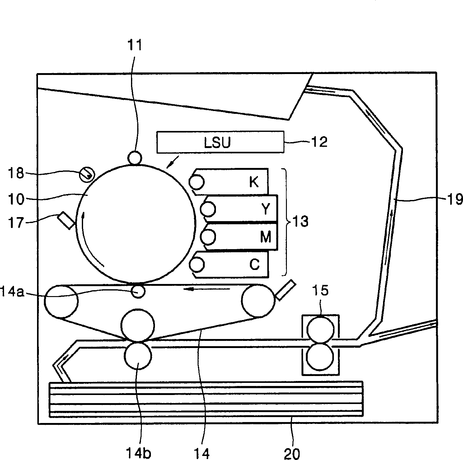 Paper feeding apparatus for printer having double feed prevention unit