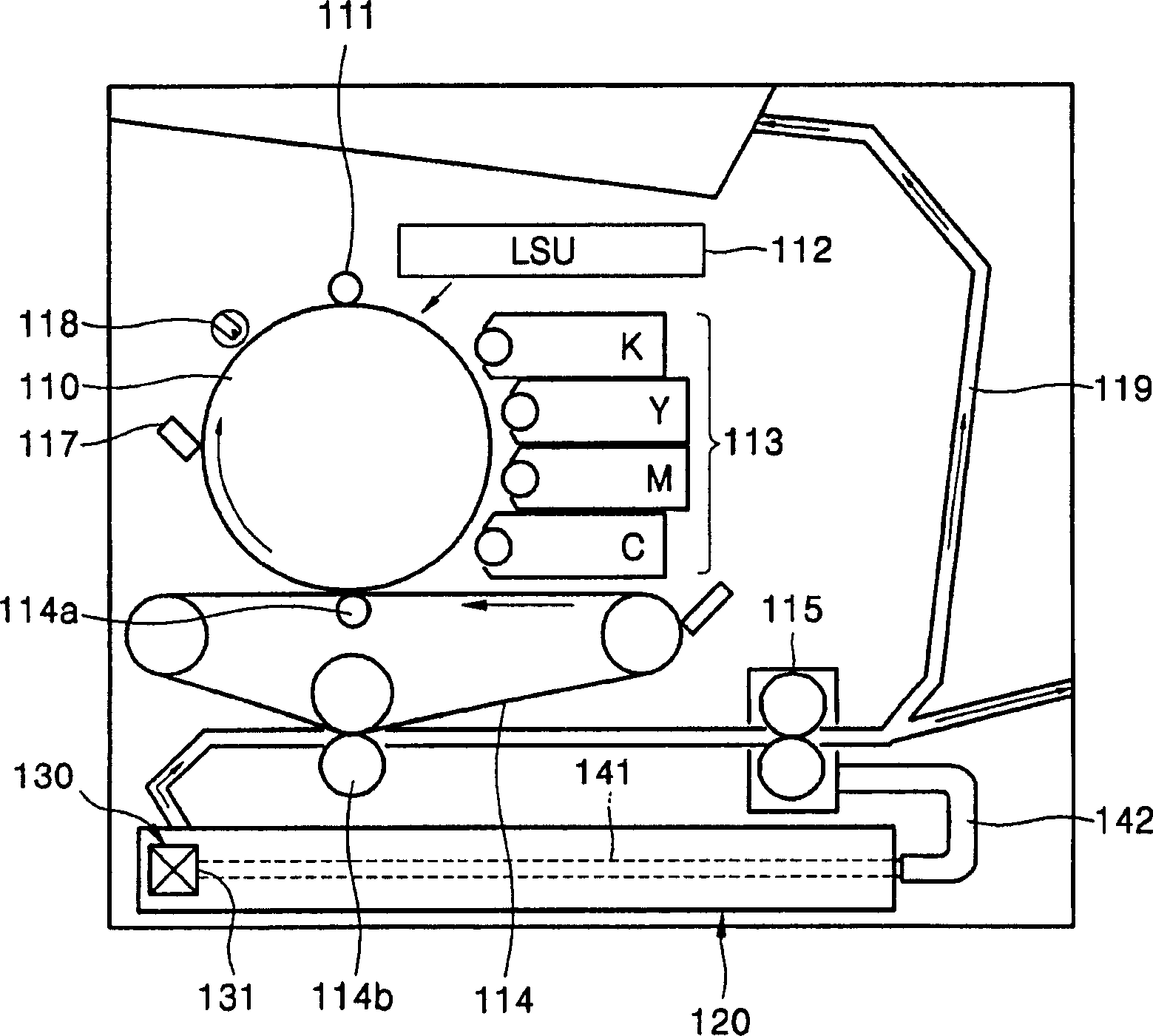 Paper feeding apparatus for printer having double feed prevention unit