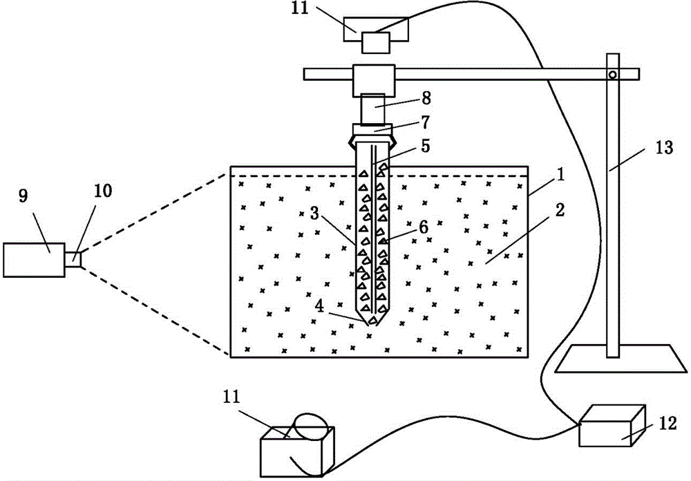 Vibration sinking tube compaction pile model test device and test method