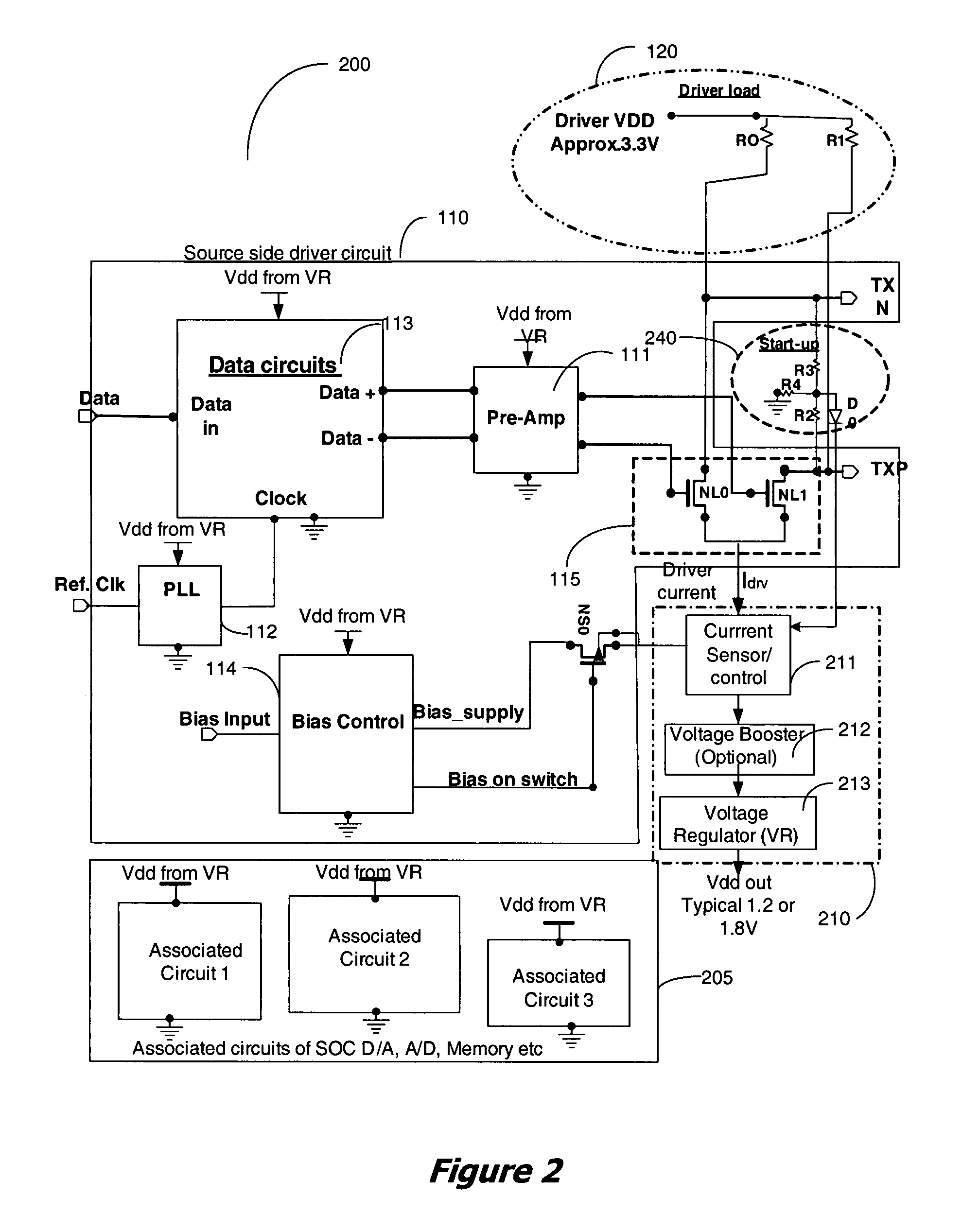 Apparatus and method for recovery of wasted power from differential drivers