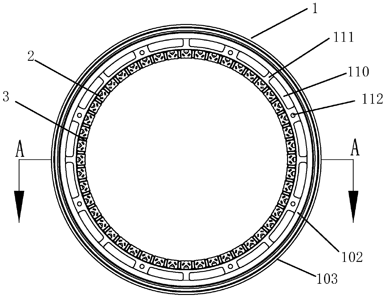 Outer rotorof hub motor of electric vehicle