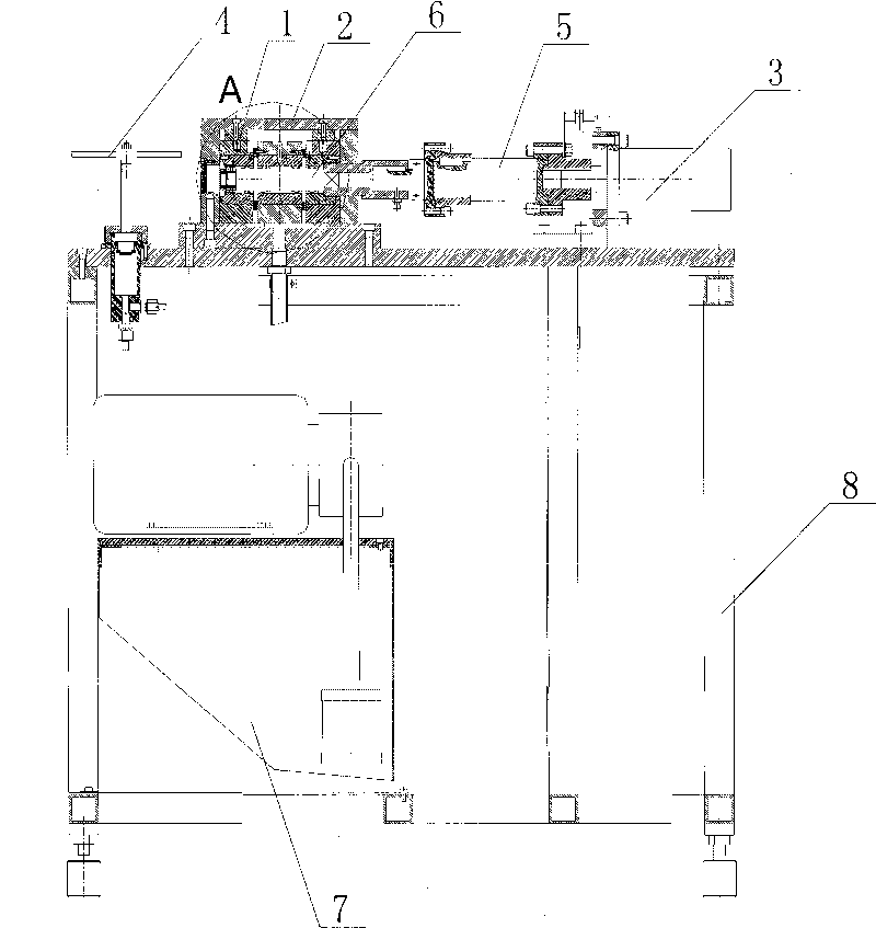 Accelerated rolling bearing fatigue life tester