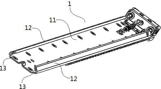 Sliding rail support